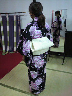 角出し結びで涼しげに!!